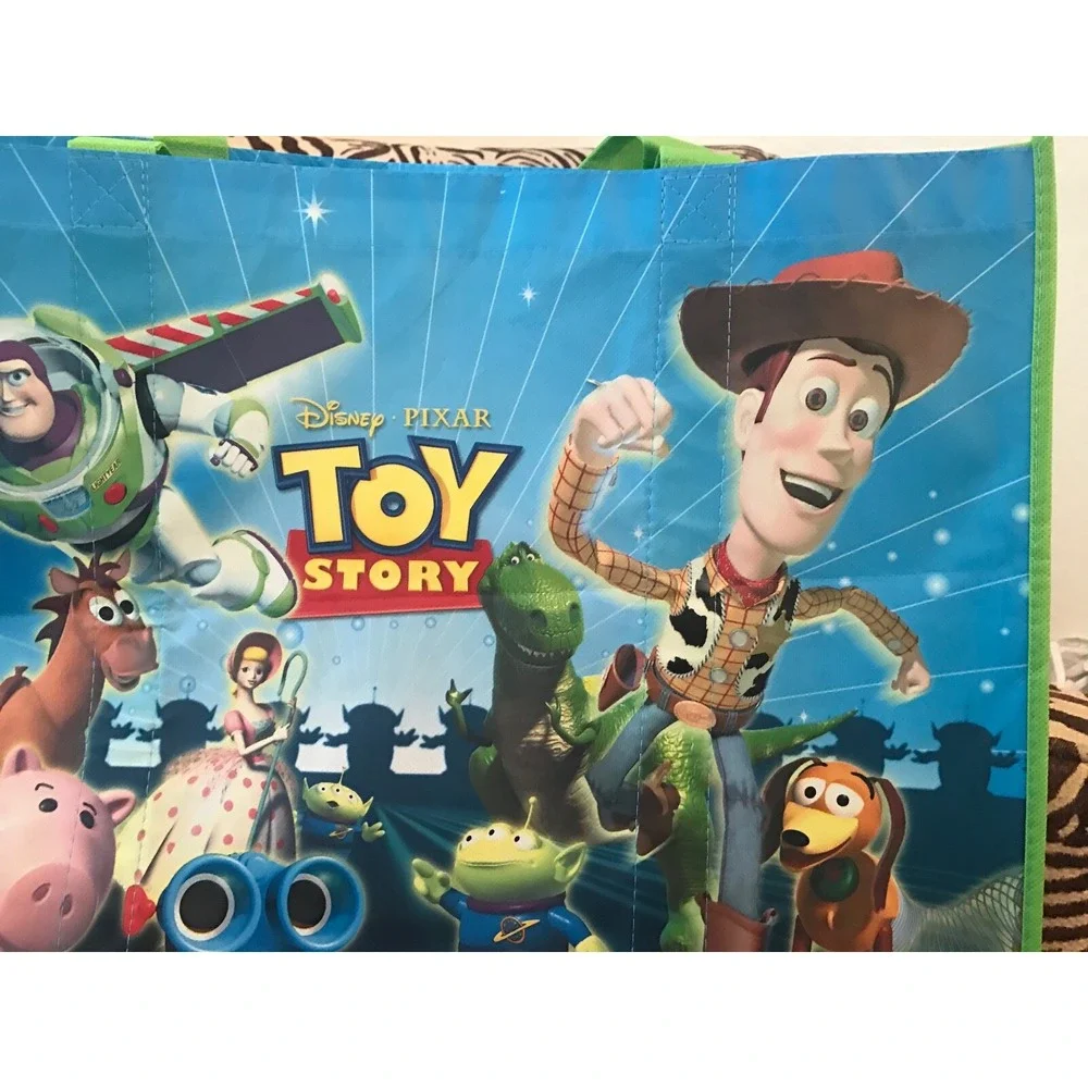 Disney Store XL Toy Story Reusable Shopping Basket Tote Bag Grocery Birthday NEW